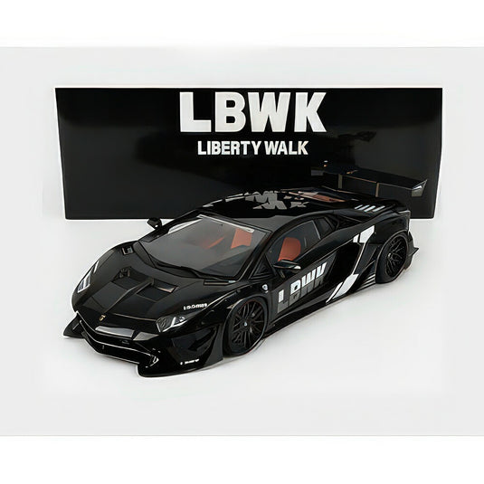 ランボルギーニ アヴェンタドール リバティーウォーク 2017 ブラック / AUTOart 1/18 ミニカー