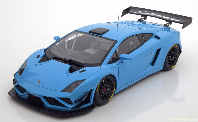 ギャラリービューアに画像をロードする, Lamborghini Gallardo GT3 FL2 2013 ライトブルーメタリック/ AUTOart 1/18 ミニカー
