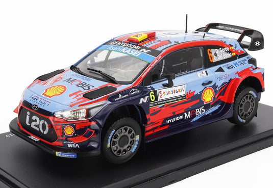 HYUNDAIヒュンダイ i20 WRC 2019 イタリア サルディニアラリー 優勝 DANI SORDO ライトブルーレッド HACHETTE-WRC-FIA-WORLD-RALLY-CHAMPIONSHIP-COLLECTION / EDICOLA