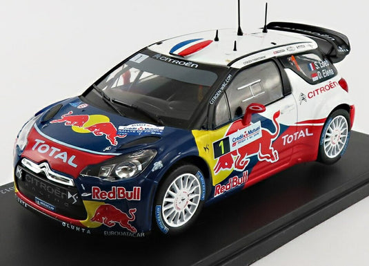 CITROENシトロエン DS3 WRC 2012 アルザスララリー S.LOEB ブルーホワイトレッド HACHETTE-WRC-FIA-WORLD-RALLY-CHAMPIONSHIP-COLLECTION / EDICOLA 1/24 ミニカー