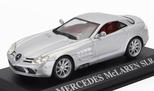 MERCEDES BENZメルセデスベンツ SLR McLARENマクラーレン 2003 シルバー AUTO-SPORTIVE-COLLECTION / EDICOLA 1/43 ミニカー