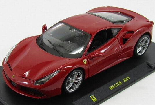 FERRARIフェラーリ 488 GTB 2015 レッド LE-GRANDI-FERRARI-COLLECTION-CENTAURIA / EDICOLA 1/24 ミニカー