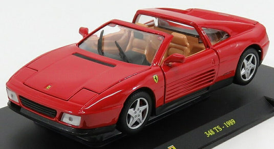 FERRARIフェラーリ 348TS スパイダー 1989 レッド LE-GRANDI-FERRARI-COLLECTION-CENTAURIA / EDICOLA 1/24 ミニカー