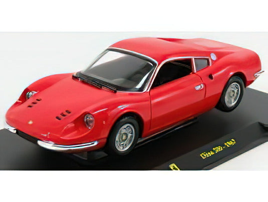 FERRARI - DINO 206 1967 RED/EDICOLA 1/24ミニカー