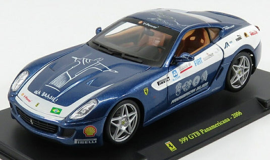FERRARIフェラーリ 599 GTB FIORANOフィオラノ パナメリカーナ 20000 Km 2006 ブルー LE-GRANDI-FERRARI-COLLECTION-CENTAURIA / EDICOLA 1/24 ミニカー