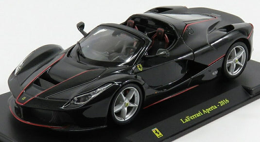 FERRARIフェラーリ LAFERRARIラフェラーリ アペルタ スパイダー 2016 ブラックメタリック LE-GRANDI-FERRARI-COLLECTION-CENTAURIA / EDICOLA 1/24 ミニカー
