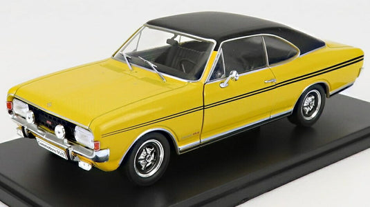 OPELオペル コモドーレ A GS/E クーペ 1970 イエローブラック HACHETTE-OPEL-COLLECTION / EDICOLA 1/24 ミニカー