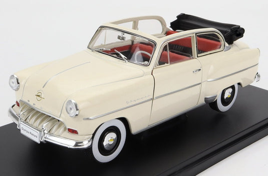 OPELオペル オリンピア レコード カブリオレ 1954 ホワイト HACHETTE-OPEL-COLLECTION / EDICOLA 1/24 ミニカー
