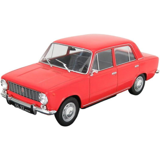 Ladaラーダ Fiatフィアット VAZ 1200 2101 Ziguliジグリ Fiatフィアット 124 1970 レッド / EDICOLA 1/24 ミニカー