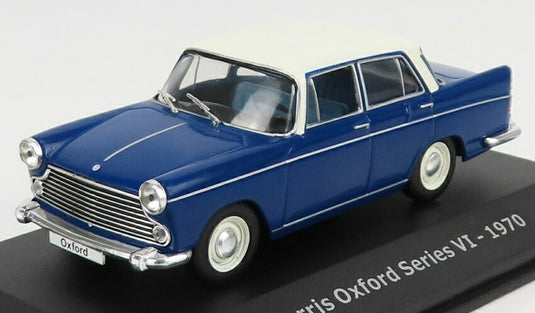 MORRISモーリス オックスフォード シリーズ VI 1970 ブルー ホワイト HACHETTE-CLASSIC-CARS-60-70-80 / EDICOLA 1/43 ミニカー