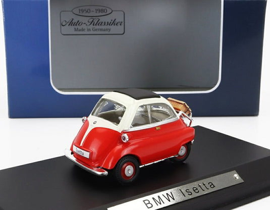 BMWビーエムダブリュー イセッタ 1960 レッド ホワイト AUTO-KLASSIKER-GERMAN-COLLECTION / EDICOLA 1/43 ミニカー
