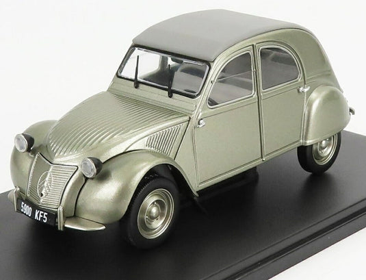 CITROENシトロエン 2CV A カブリオレ クローズドルーフ 1948 グレー CITROEN-COLLECTION-HACHETTE / EDICOLA 1/24 ミニカー