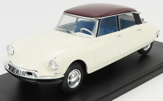 CITROENシトロエン DS19 1956 アイボリー ブラウン CITROEN-COLLECTION-HACHETTE / EDICOLA 1/24 ミニカー