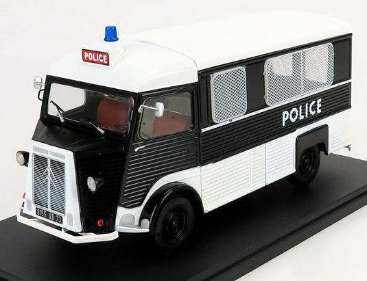 CITROENシトロエン タイプH バン ポリス 1960 ブラック ホワイト CITROEN-COLLECTION-HACHETTE / EDICOLA 1/24 ミニカー