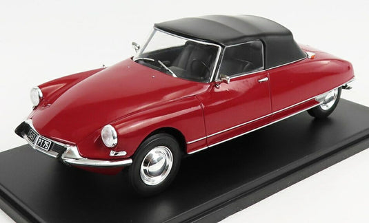 CITROENシトロエン DS19 カブリオレ 1963 レッドブラック CITROEN-COLLECTION-HACHETTE / EDICOLA 1/24 ミニカー