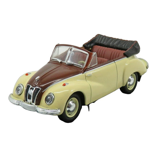 IFA F9 468 Cabrioletカブリオレ Openオープン 1953 クリームブラウン / EDICOLA 1/43 ミニカー