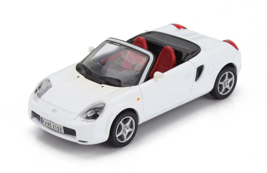 TOYOTAトヨタ MR2 スパイダー カブリオレ オープン 2000 ホワイト DEAGOSTINI-SPIDER-&-CABRIOLET-COLLECTION / EDICOLA 1/43 ミニカー
