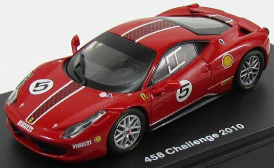 FERRARIフェラーリ 458 イタリア 8C N 5 チャレンジ 2010 ロッソコルサ 322 レッド CENTAURIA-FERRARI-GT-COLLECTION / EDICOLA 1/43 ミニカー