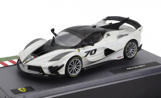 FERRARIフェラーリ FXX K EVO No.70 PRESS 2017 BIANCO ITALIA ホワイトパールメタリック / EDICOLA 1/43 ミニカー