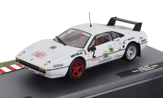 FERRARIフェラーリ 308 GTB Gr.2 No.2 ラリー モンツァ 1983 ホワイト / EDICOLA 1/43 ミニカー