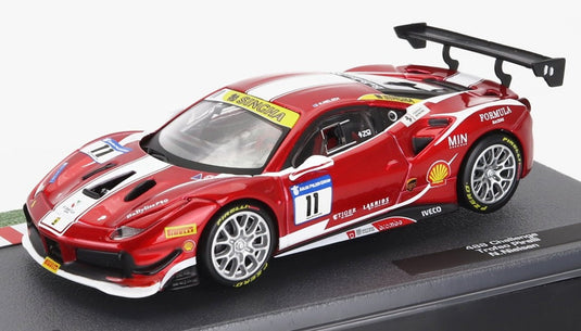 FERRARIフェラーリ 488 GTB No.11 チャレンジ トロフェオ ピレリ 2018 レッドメタリックホワイト CENTAURIA-FERRARI-RACING-COLLECTION / EDICOLA 1/43 ミニカー