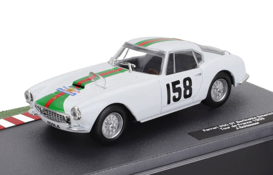 FERRARIフェラーリ 250 GT ベルリネッタ インテリム No.158 ツール ド フランス 1959 ホワイトグリーン / EDICOLA 1/43 ミニカー