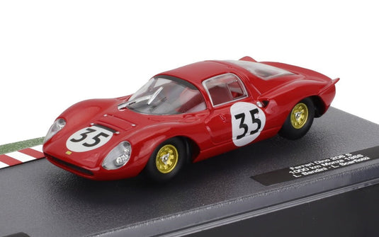FERRARIフェラーリ ディーノ 206 クーペ No.35 モンツァ1000km 1966 レッド / EDICOLA 1/43 ミニカー