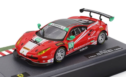 FERRARIフェラーリ 488 GTE N 63 2017年デイトナ24h C.NIELSEN レッドブラック / EDICOLA 1/43 ミニカー