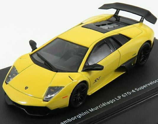 LAMBORGHINIランボルギーニ MURCIELAGO LP670 4 SV SUPERVELOCE 2009 イエローブラック LAMBORGHINI-COLLECTION-F-A-B-B-R-I / EDICOLA 1/43 ミニカー