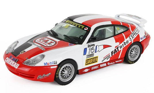 PORSCHEポルシェ 911 996 GT3 N 16 1999年ピレリスーパーカップ J.P.JARIER ホワイトレッド PORSCHE-COLLECTION-DEAGOSTINI / EDICOLA 1/43 ミニカー