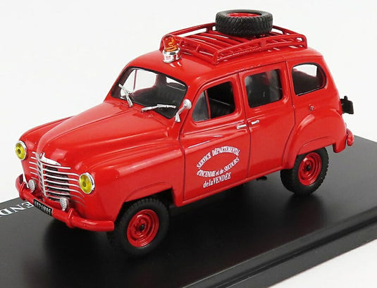 Renaultルノー コロラール 消防車 ブレーク 4x4 ヴァンデ県消防局 1955 レッド HACHETTE-UTILITAIRES-RENAULT-COLLECTION / EDICOLA 1/43 ミニカー