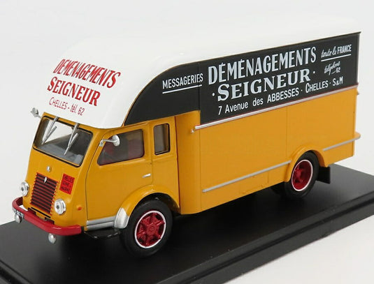 Renaultルノー 2.5T トラック バン フルゴン 引越し セニュール 1955 イエローブラック HACHETTE-UTILITAIRES-RENAULT-COLLECTION / EDICOLA 1/43 ミニカー