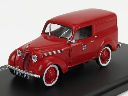 Renaultルノー ジャヴァカトル バン 消防隊 1953 レッド HACHETTE-UTILITAIRES-RENAULT-COLLECTION / EDICOLA 1/43 ミニカー