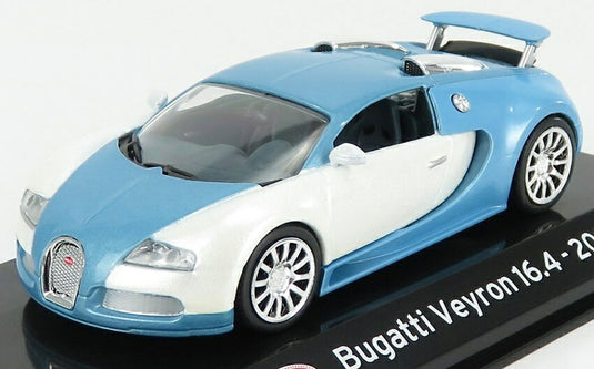 Bugattiブガッティ ヴェイロン 16.4 2005 ライトブルーシルバー CLASSIC-GT-SUPERCARS-COLLECTION-CENTAURIA / EDICOLA 1/43 ミニカー