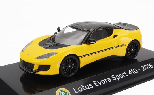 Lotusロータス エヴォーラ スポーツ 410 2016 イエローブラック CLASSIC-GT-SUPERCARS-COLLECTION-CENTAURIA / EDICOLA 1/43 ミニカー