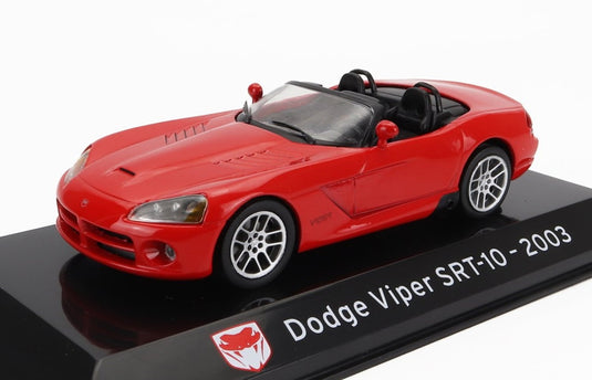 DODGEダッジ VIPER SRT10 SPIDERバイパーSRT10スパイダー 2003 レッド CLASSIC-GT-SUPERCARS-COLLECTION-CENTAURIA / EDICOLA 1/43 ミニカー
