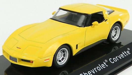 CHEVROLETシボレー CORVETTEコルベット 1980 イエロー CLASSIC-GT-SUPERCARS-COLLECTION-CENTAURIA / EDICOLA 1/43 ミニカー