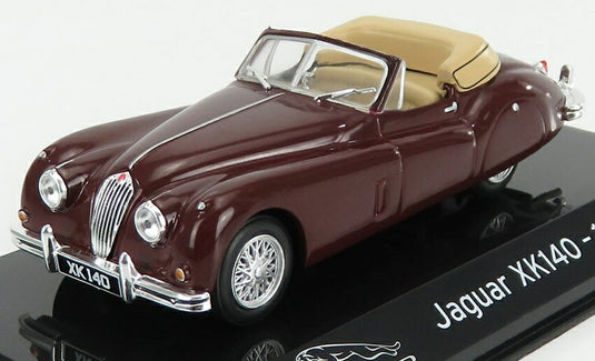 JAGUARジャガー XK140 CABRIOLET XK140カブリオレ 1954 ボルドー CLASSIC-GT-SUPERCARS-COLLECTION-CENTAURIA / EDICOLA 1/43 ミニカー