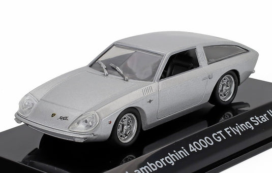 LAMBORGHINIランボルギーニ 4000GT FLYING STAR II 4000GTフライングスターII 1966 シルバー CLASSIC-GT-SUPERCARS-COLLECTION-CENTAURIA / EDICOLA 1/43 ミニ