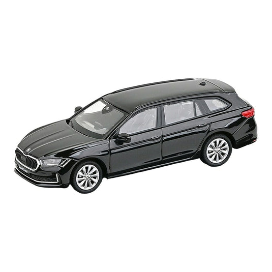 Skodaシュコダ Superbスーパーブ IV Combiコンビ 2023 ブラック / ABREX 1/43 ミニカー