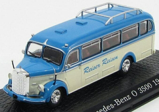 MERCEDES BENZメルセデスベンツ O3500 AUTOBUS O3500バス 1949 ブルエットクリーム ATLAS-BUS-COLLECTION / EDICOLA 1/72 ミニカー