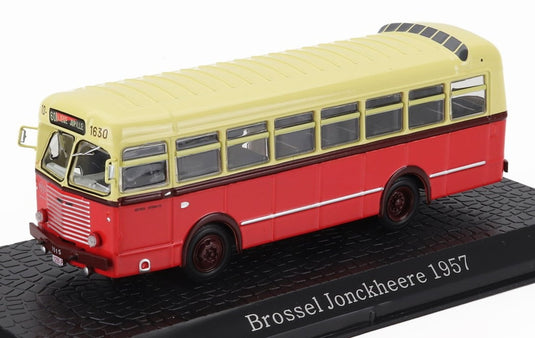 BROSSELブロッセル JONCKHEERE AUTOBUSヨンケーレバス 1957 オレンジクリーム ATLAS-BUS-COLLECTION / EDICOLA 1/72 ミニカー