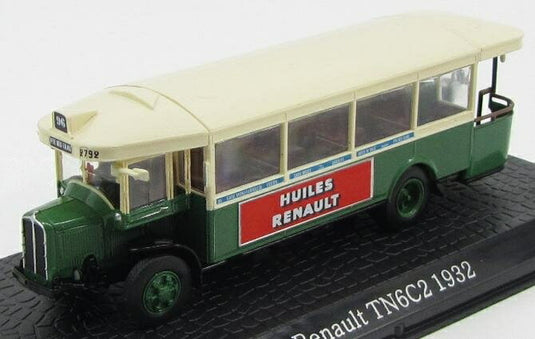 RENAULTルノー TN6C2 AUTOBUS TN6C2バス 1932 グリーンホワイト ATLAS-BUS-COLLECTION / EDICOLA 1/72 ミニカー