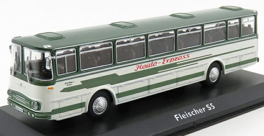 FRITZ FLEISCHERフリッツフライシャー S5 AUTOBUS 1986 WHITE GREEN MET CLASSIC-COACHES-COLLECTION / EDICOLA 1/72 ミニカー
