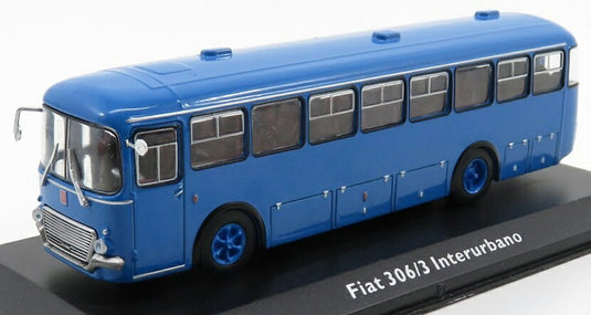 FIATフィアット 306 3 AUTOBUS INTERURBANO 1972 LIGHT BLUE CLASSIC-COACHES-COLLECTION / EDICOLA 1/72 ミニカー