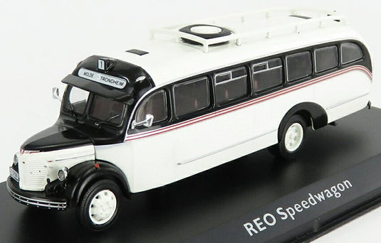 REOレオ SPEEDWAY AUTOBUS 1946 WHITE BLACK CLASSIC-COACHES-COLLECTION / EDICOLA 1/72 ミニカー