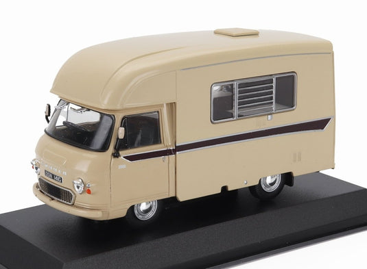 COMMERコーマー JENNINGS ROADRANGER CAMPER 1969 BLISTER BOX LIGHT BROWN HACHETTE-MOTORHOMES-COLLECTION / EDICOLA 1/43 ミニカー