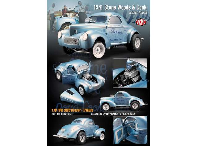 1941 Stone Woods & Cook ギャッサー トリビュート ブルー/ACME 1/18ミニカー 750台限定