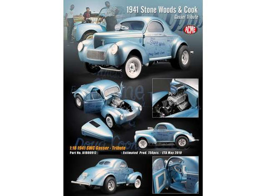 1941 Stone Woods & Cook ギャッサー トリビュート ブルー/ACME 1/18ミニカー 750台限定