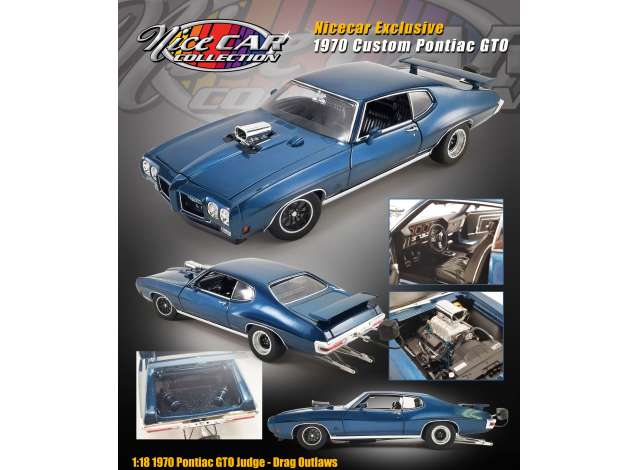 1970 Pontiac GTO ドラッグアウトローズ ブルー/ACME 1/18ミニカー 240台限定